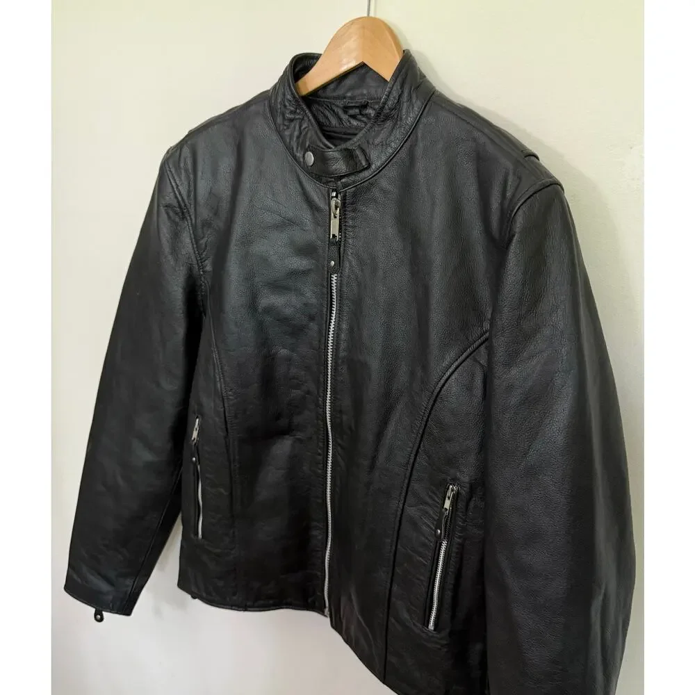 Street & Steel Scooter Leather Jacket - Size Large - Picture 3 of 15